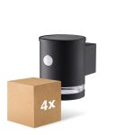 Multipack 4x D'Lite Solis Wall Light Solar Black Up & Down - 830 Warm White | IP54 - Motion Sensor