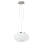 Eglo Pendant Optica Steel Satin Nickel | Suitable for 2x E27