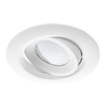 Noxion LED Spot Droplet Tiltable White 6W 400lm 36D - 927 Extra Warm White | Cutout 85mm - IP44 - Best Colour Rendering - Dimmable