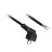 Cable Schuko Plug 3x0.75 3M Black