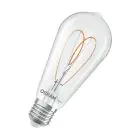 Osram Vintage 1906 LED E27 Edison Filament Clear 7.2W 806lm - 927 Extra Warm White | Best Colour Rendering - Dimmable - Replaces 60W