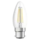 Ledvance Classic Performance LED Bulb B22d Candle Filament Clear 4W 470lm - 827 Extra Warm White | Replaces 40W