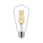 Philips MASTER Value LED Bulb E27 Edison Filament Clear 5.9W 806lm - 922-927 Dim to Warm | Best Colour Rendering - Replaces 60W