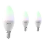 Multipack 3x Calex Smart Tuya Wifi E14 Candle 5W 470lm - 822-840 Tunable White | RGBW - Dimmable - Replaces 40W